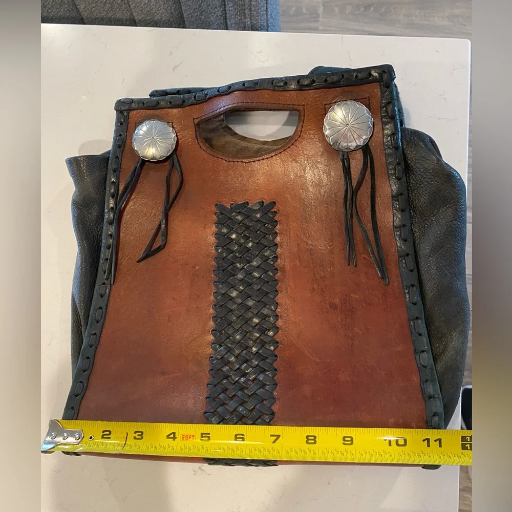 BOHO Vintage Shoulder Bag with Silver Hardware Beautiful! 70’s Fun!